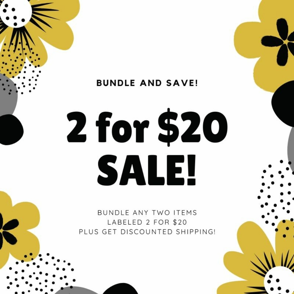❗2 for $20❗